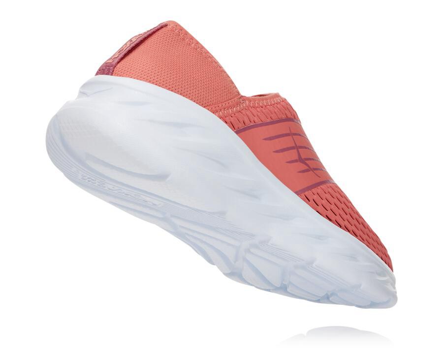 Sandálias Hoka One One Feminino Laranja/Branco - Ora Recovery - 796-SLOMED